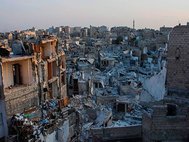 Алеппо. Сирия. Последствия боев.