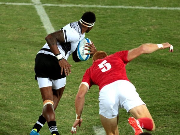 Регби на олимпиаде в РИо: финальная игра между командами Фиджи и Великобритании