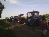 Тракторный автопробег кубанских фермеров