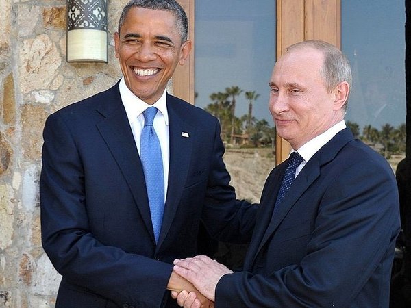 Барак Обама и Владимир Путин. Фото: пресс-служба Президента РФ
