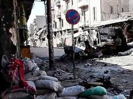 Улицы Сирийского города после прекращения огня