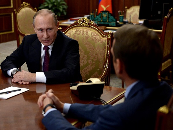 Владимир Путин на встрече с Сергеем Нарышкиным