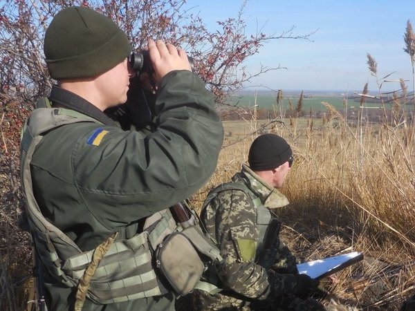 Украинские военные в зоне АТО. 