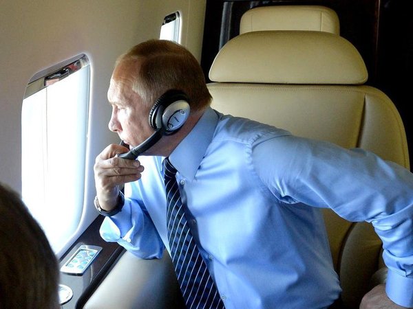 Владимир Путин в рабочей поездке.
