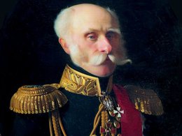 С.К. Зарянко. Портрет генерал-адъютанта Ф. П. Литке (фрагмент). 1854