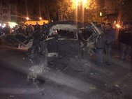 Автомобиль Таргамадзе после взрыва