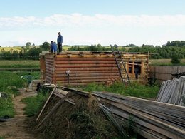 Строительство дома в деревне