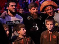 Турнир Ахмат 2016. Р. Кадыров с детьми