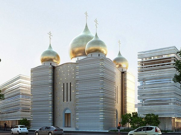 Российский православный духовно-культурный центр на парижской набережной Бранли.