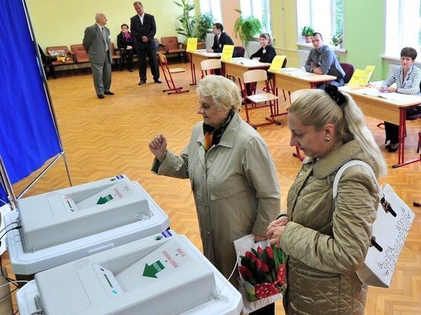 Голосование на выборах в Госдуму VII созыва. Москва