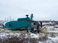 Вертолет Ми-8, потерпевший крушение на Ямале