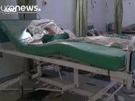 Разрушенная больница в Алеппо