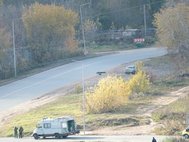 На месте престрелки в ЖК «Цветы»