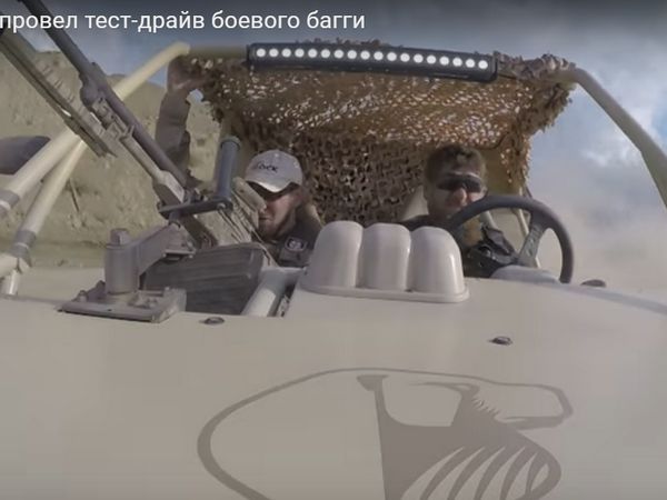 Рамзан Кадыров за рулем боевого багги