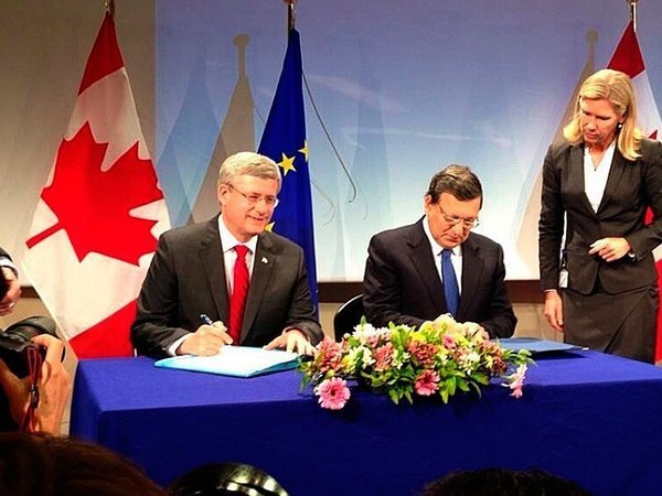 Подписание торгового соглашения между ЕС и Канадой