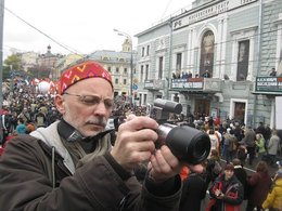 Дмитрий Борко на Шествии в поддержку политзаключенных, 27 октября 2013