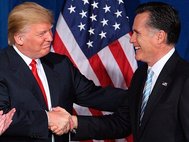 Президент США Дональд Трамп и Митт Ромни