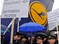 Забастовка пилотов Lufthansa.