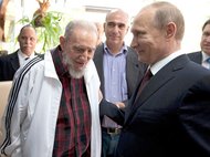 Владимир Путин и Фидель Кастро. 2014