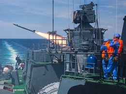 Ракетные стрельбы Черноморского флота в Крыму