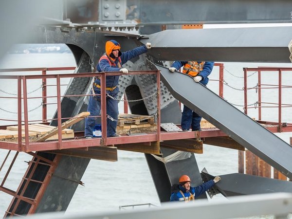Строительство моста через Керченский пролив. Ноябрь 2016