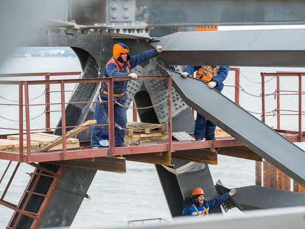 Строительство моста через Керченский пролив. Ноябрь 2016