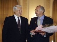 Борис Ельцин и Никита Михалков