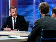 Д.Медведев с журналистами.