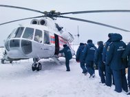 Вертолет МЧС в Заполярье. Архивное фото