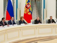 Руководство Совета Федерации и Госдумы на встрече с Владимиром Путиным 21 декабря 2016