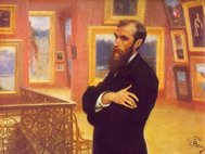 Илья Репин. Портрет Павла Михайловича Третьякова, основателя Галереи. 1901
