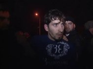 Задержанный в Чечне боевик.