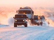 Снежные заносы на дорогах Алтая