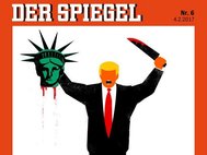 Обложка Spiegel с карикатурой на Дональда Трампа
