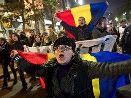 Протесты в Румынии.