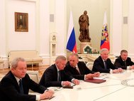 Губернаторы в отставке на встрече в Кремле.