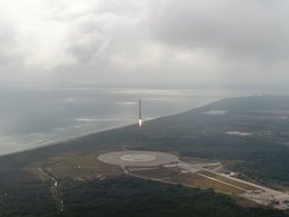 Посадка Falcon9 после запуска на МКС