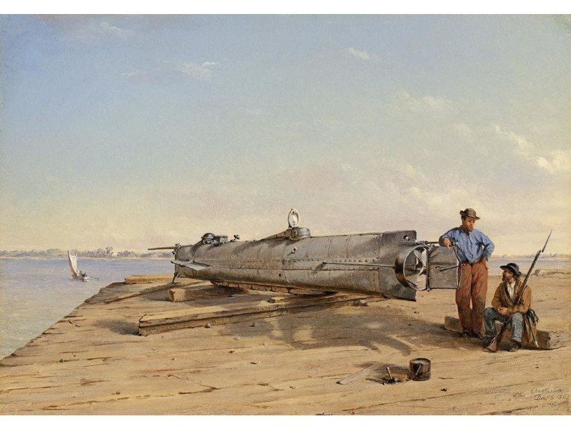 Подводная лодка «Ханли». Конрад Чапман, 1864