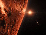Вид с планеты системы TRAPPIST-1
