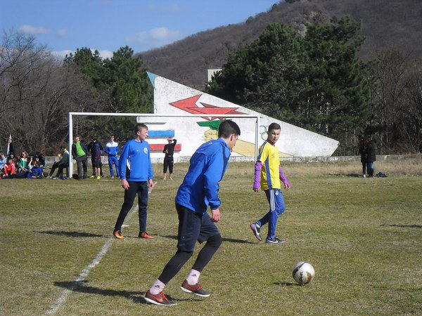Дворовый футбол в селе Краснокаменка