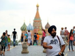 Иностранный турист в Москве