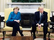 Ангела Меркель и Дональд Трамп