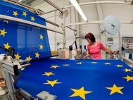 Изготовление флага Евросоюза