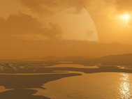Поверхность Титана в представлении художника
