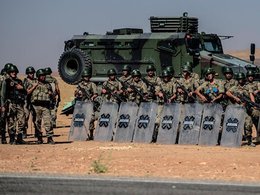Турецкие войска на границе Сирии