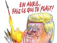 Карикатура Charlie Hebdo на Трампа