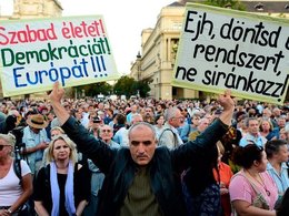 протесты в Венгрии
