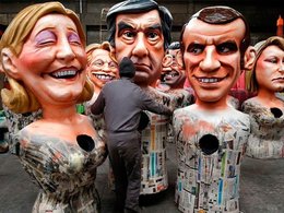 Фигуры кукол кандидатов в президенты Франции