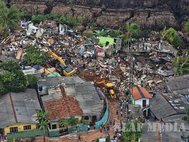 Обрушение мусора на Шри-Ланке