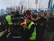 Задержание участников автопробега против «Платона» в Петербурге